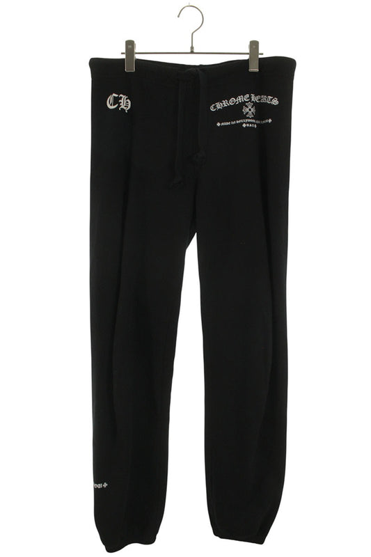 Chrome Hearts CH Logo Print Long Pants Black x White Size US 34