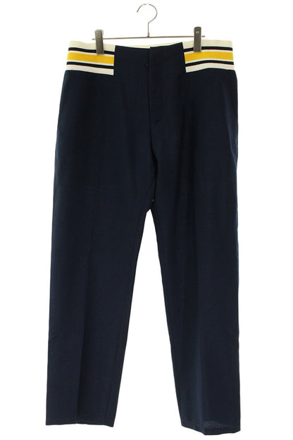 LOEWE Navy Mohair Wool Trousers Size 38