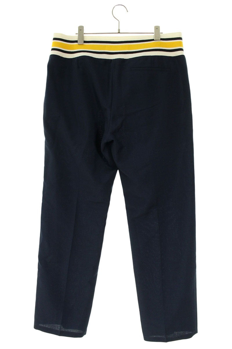 LOEWE Navy Mohair Wool Trousers Size 38
