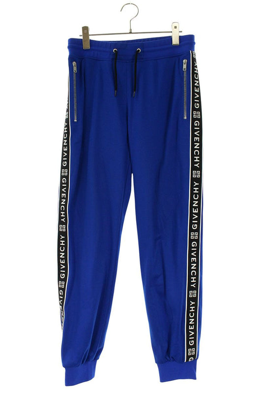 GIVENCHY Blue Side Tape Logo Track Pants Size 30