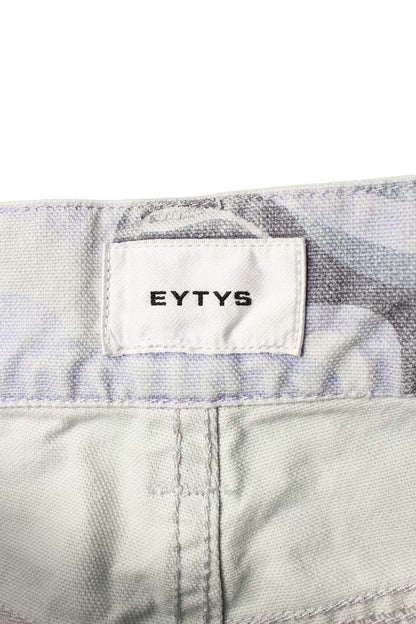 Eytys Gray Cotton Camo Painter Pants Size 28