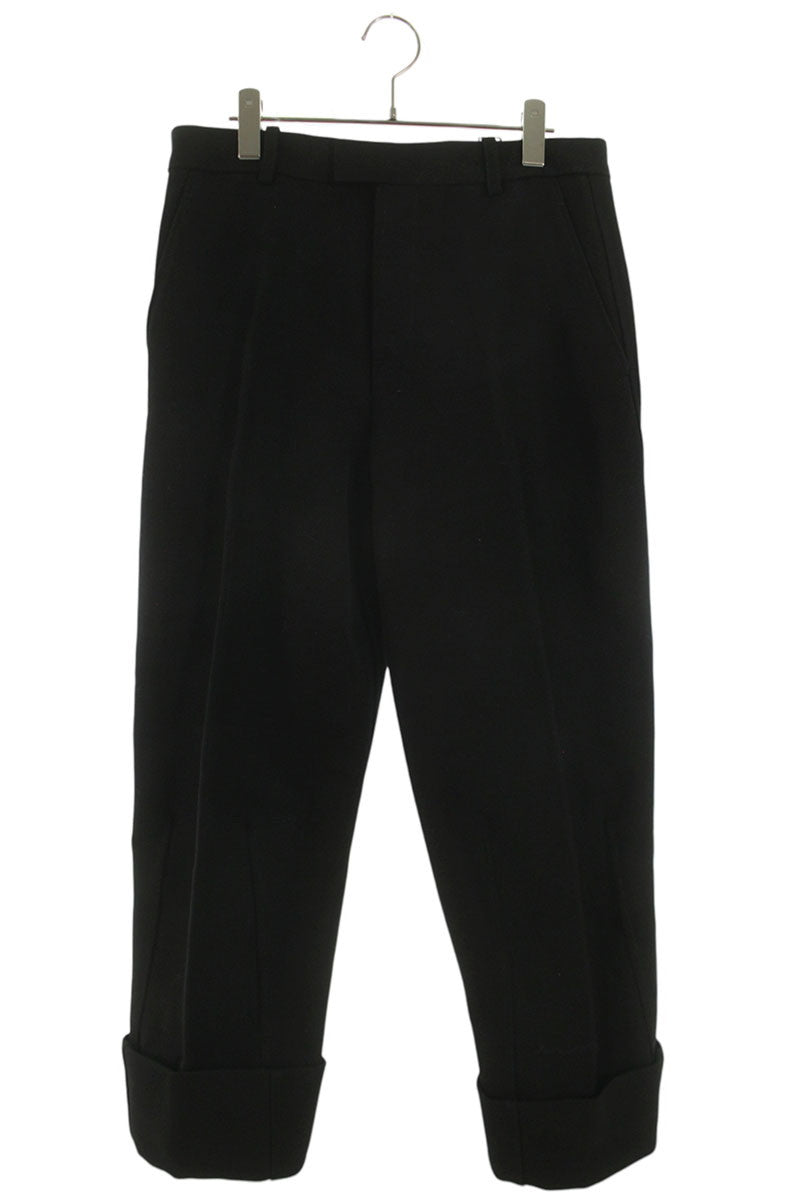 Bottega Veneta Black Roll-Up Cotton Trousers Size 32