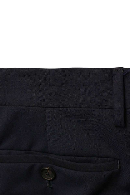 LOEWE Navy Wool Mohair Slacks Size 30