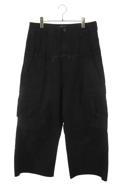 BALENCIAGA Cut-Up Cargo Baggy Pants Black Size 30