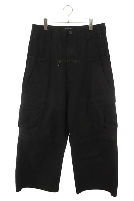 BALENCIAGA Cut-Up Cargo Baggy Pants Black Size 30