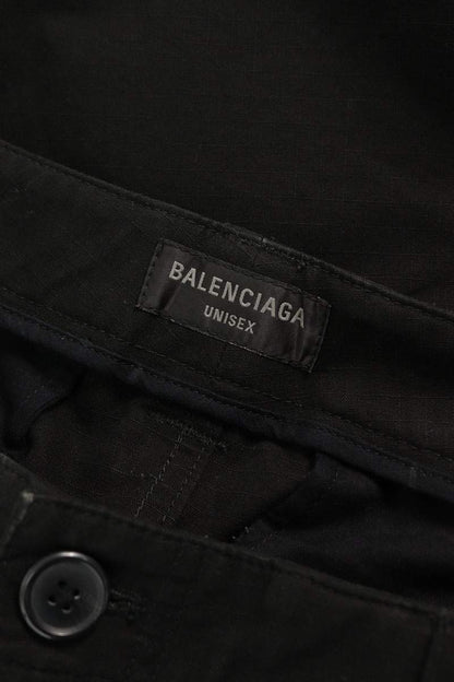 BALENCIAGA Cut-Up Cargo Baggy Pants Black Size 30