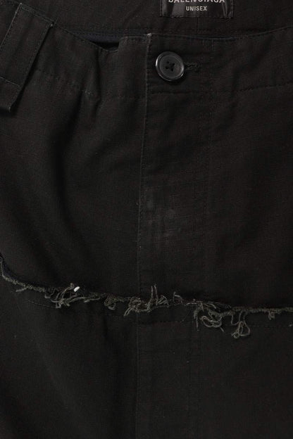 BALENCIAGA Cut-Up Cargo Baggy Pants Black Size 30