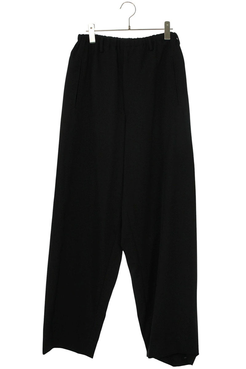 YOHJI YAMAMOTO POUR HOMME 04SS Wool Wide Long Pants Black Size 2