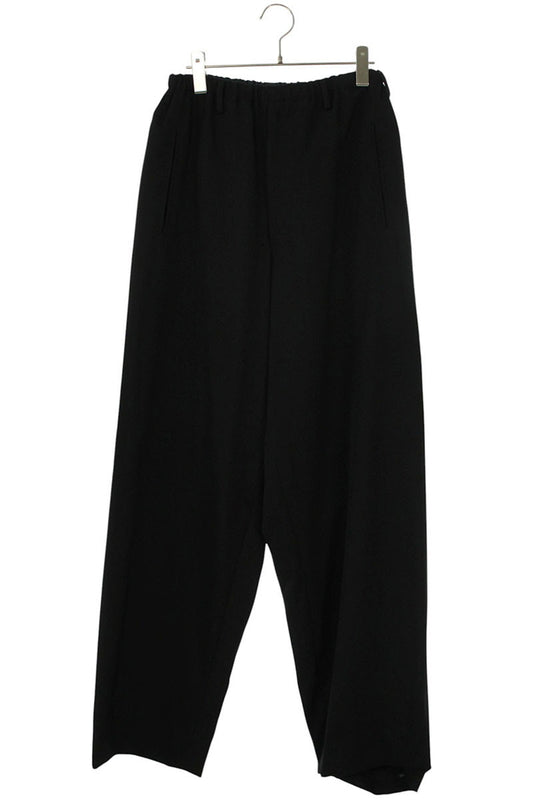 YOHJI YAMAMOTO POUR HOMME 04SS Wool Wide Long Pants Black Size 2