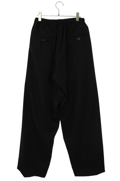 YOHJI YAMAMOTO POUR HOMME 04SS Wool Wide Long Pants Black Size 2