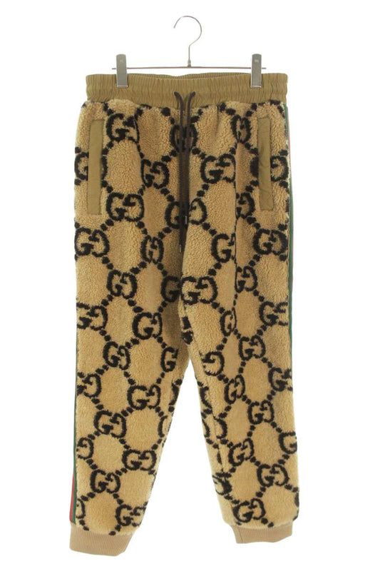 GUCCI Beige GG Jacquard Boa Pants Size 32