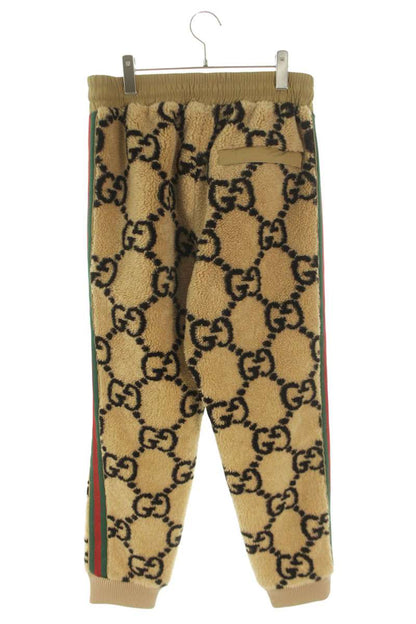 GUCCI Beige GG Jacquard Boa Pants Size 32