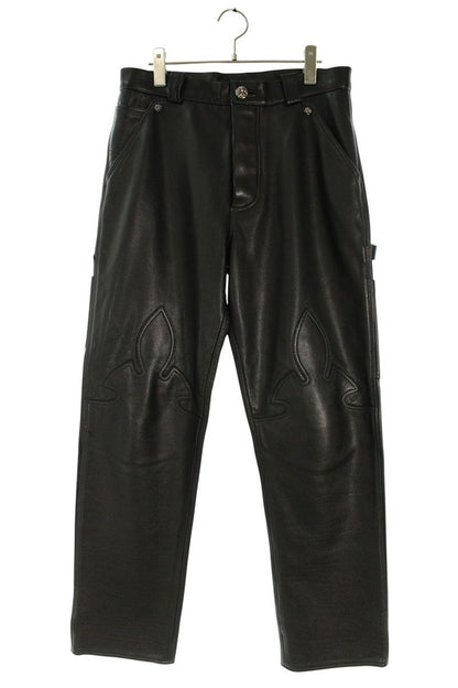 Chrome Hearts CARPENTER LTHR Flare Knee Pants Size 31