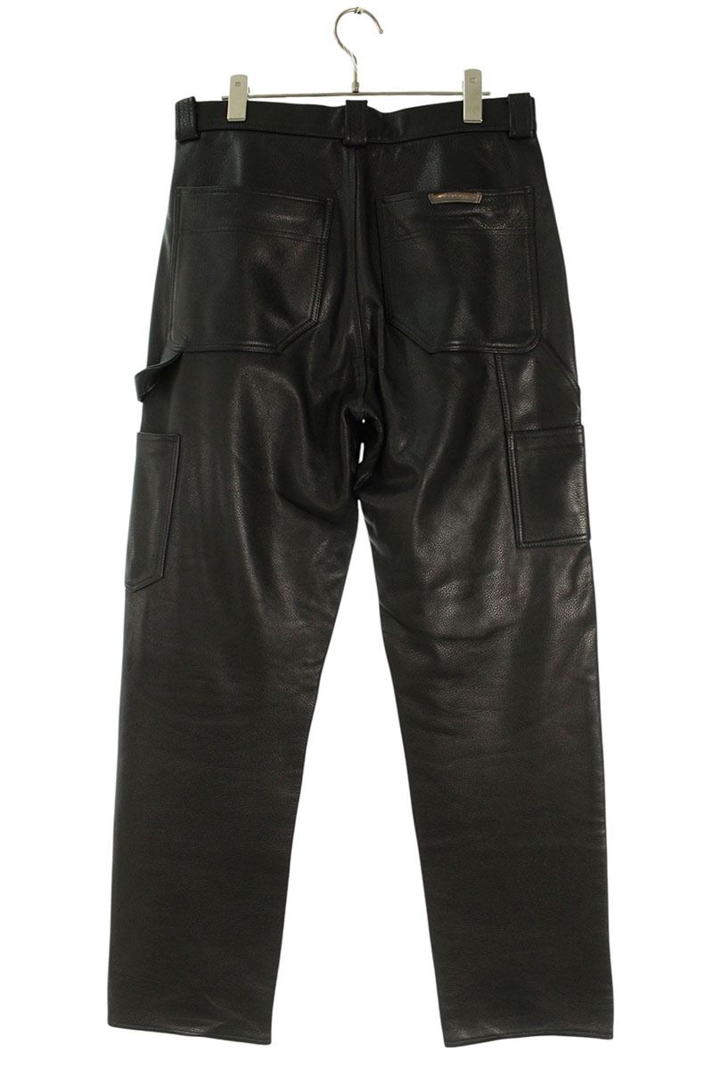 Chrome Hearts CARPENTER LTHR Flare Knee Pants Size 31
