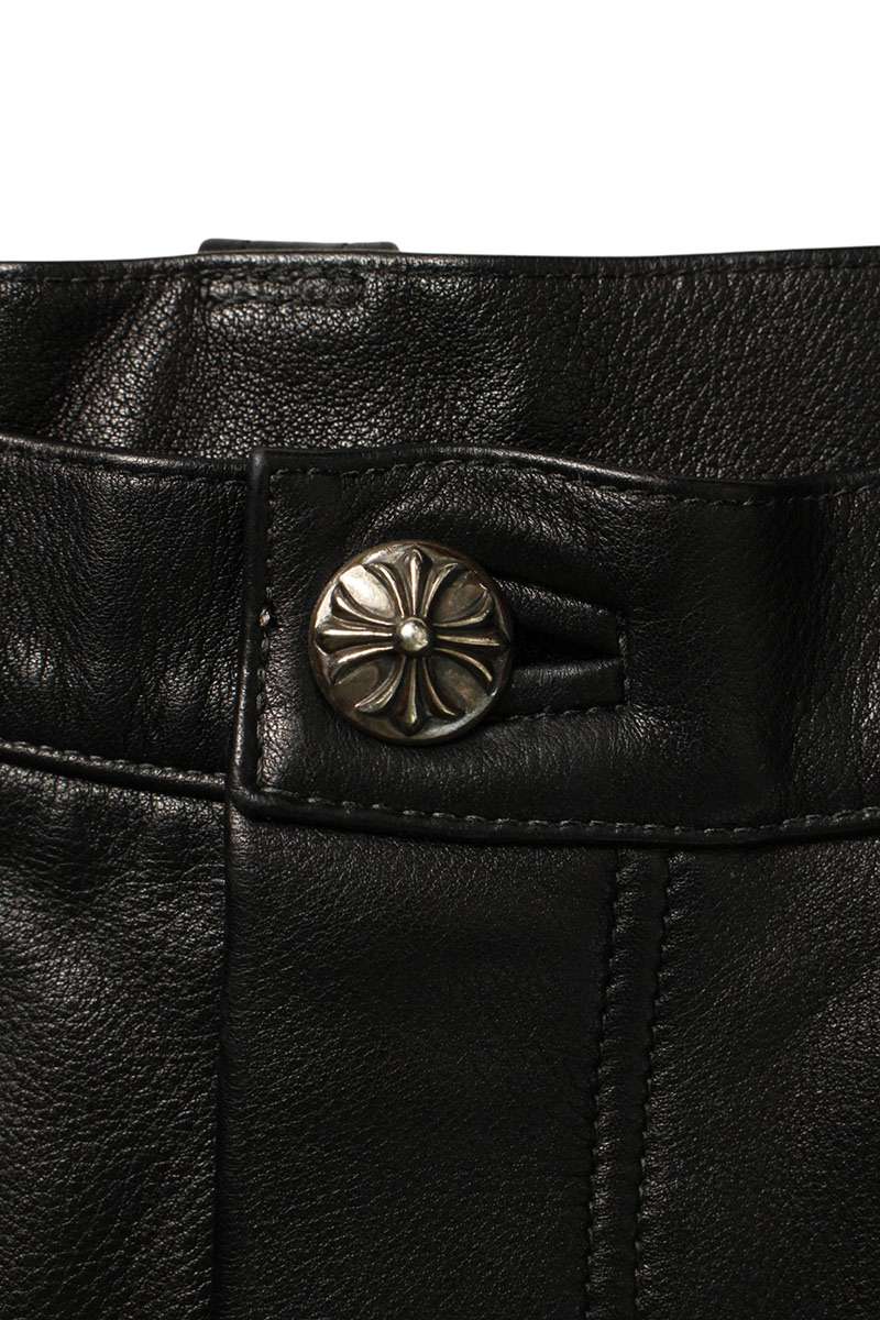 Chrome Hearts CARPENTER LTHR Flare Knee Pants Size 31