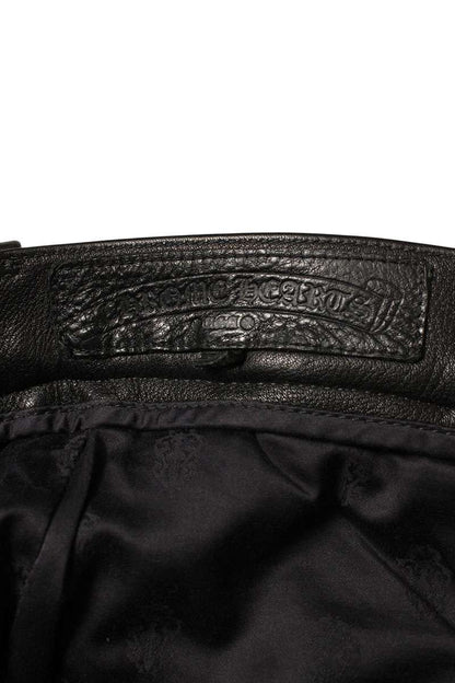 Chrome Hearts CARPENTER LTHR Flare Knee Pants Size 31