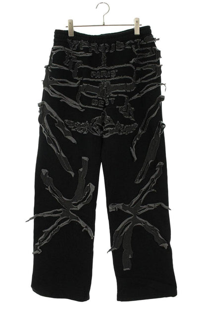 Y/Project Paris Patch Logo Sweat Pants Black Size S