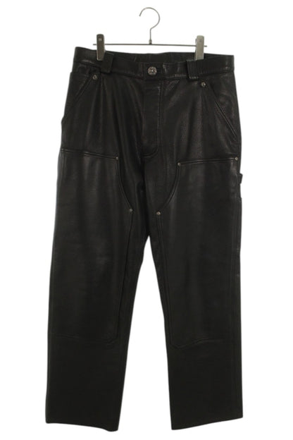 Chrome Hearts CARPENTER DOUBLE KNEE Leather Pants Size 33