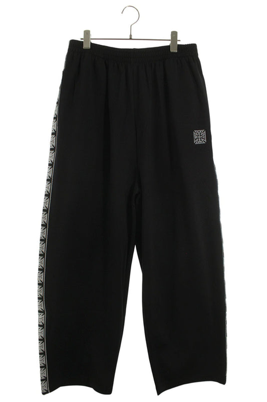 VETEMENTS 26SS Biker Cross Tape Track Pants Black Size 34