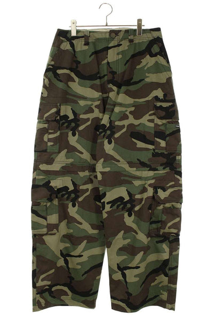 VETEMENTS 26SS Green Camo Zip-Off Cargo Pants Size 30