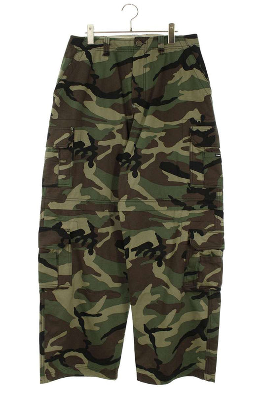 VETEMENTS 26SS Green Camo Zip-Off Cargo Pants Size 30