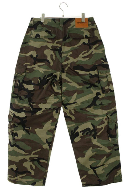 VETEMENTS 26SS Green Camo Zip-Off Cargo Pants Size 30