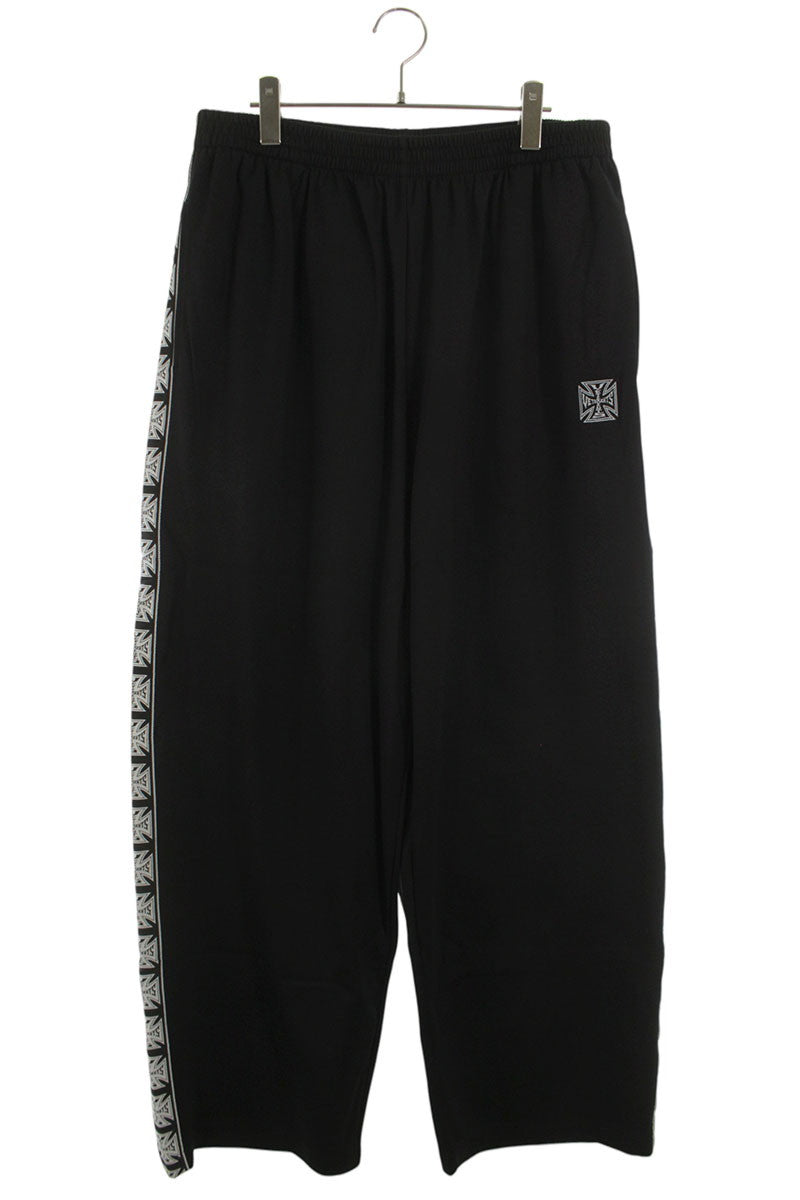 VETEMENTS 26SS Biker Cross Tape Track Pants Black Size 32