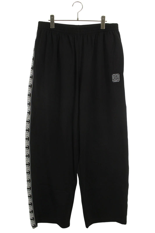 VETEMENTS 26SS Biker Cross Tape Track Pants Black Size 32