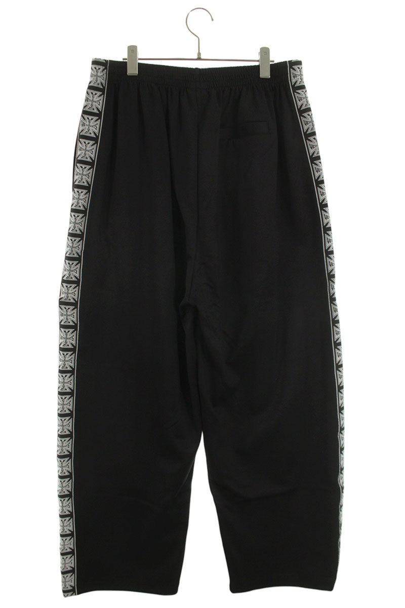 VETEMENTS 26SS Biker Cross Tape Track Pants Black Size 32