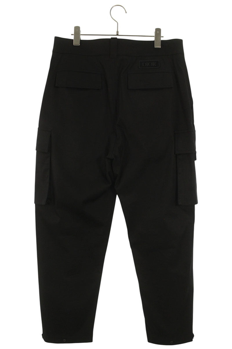 DIOR Cotton Stretch Cargo Pants Black Size 34