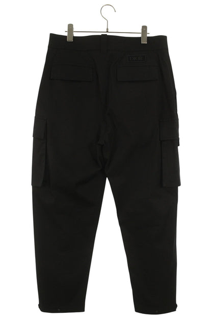 DIOR Cotton Stretch Cargo Pants Black Size 34