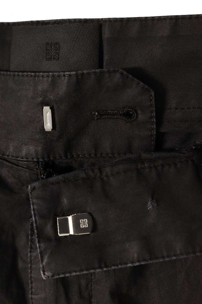 GIVENCHY Cotton Poplin Cargo Pants Black Size 34