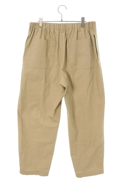 GUCCI Logo Embroidered Chino Pants Beige Size 34