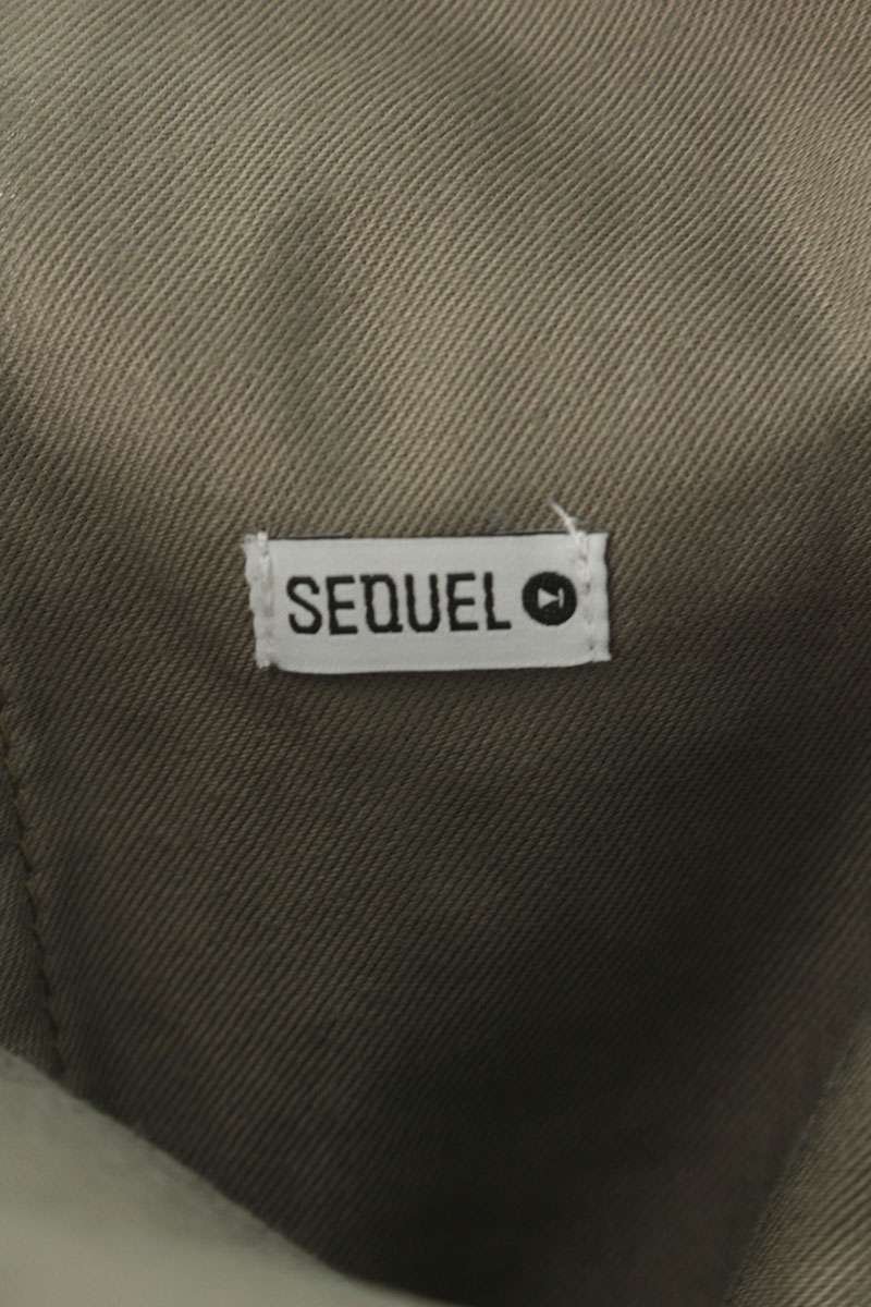 SEQUEL 25SS Logo Print Chino Pants Brown Size 32