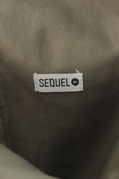 SEQUEL 25SS Logo Print Chino Pants Brown Size 32