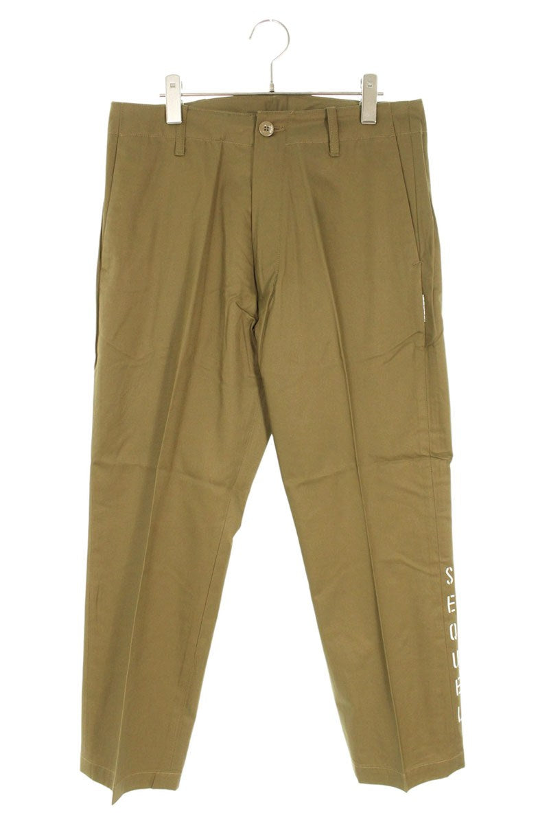 SEQUEL 25SS Logo Print Pants Brown Size 32