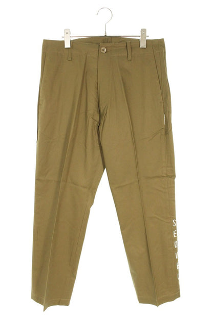 SEQUEL 25SS Logo Print Pants Brown Size 34