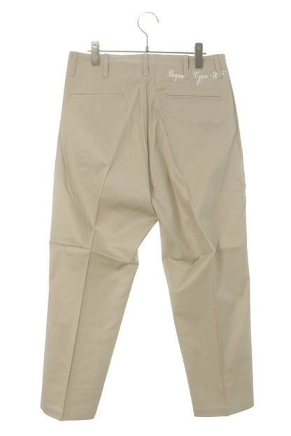SEQUEL 25SS Logo Print Chino Pants Beige Size 32