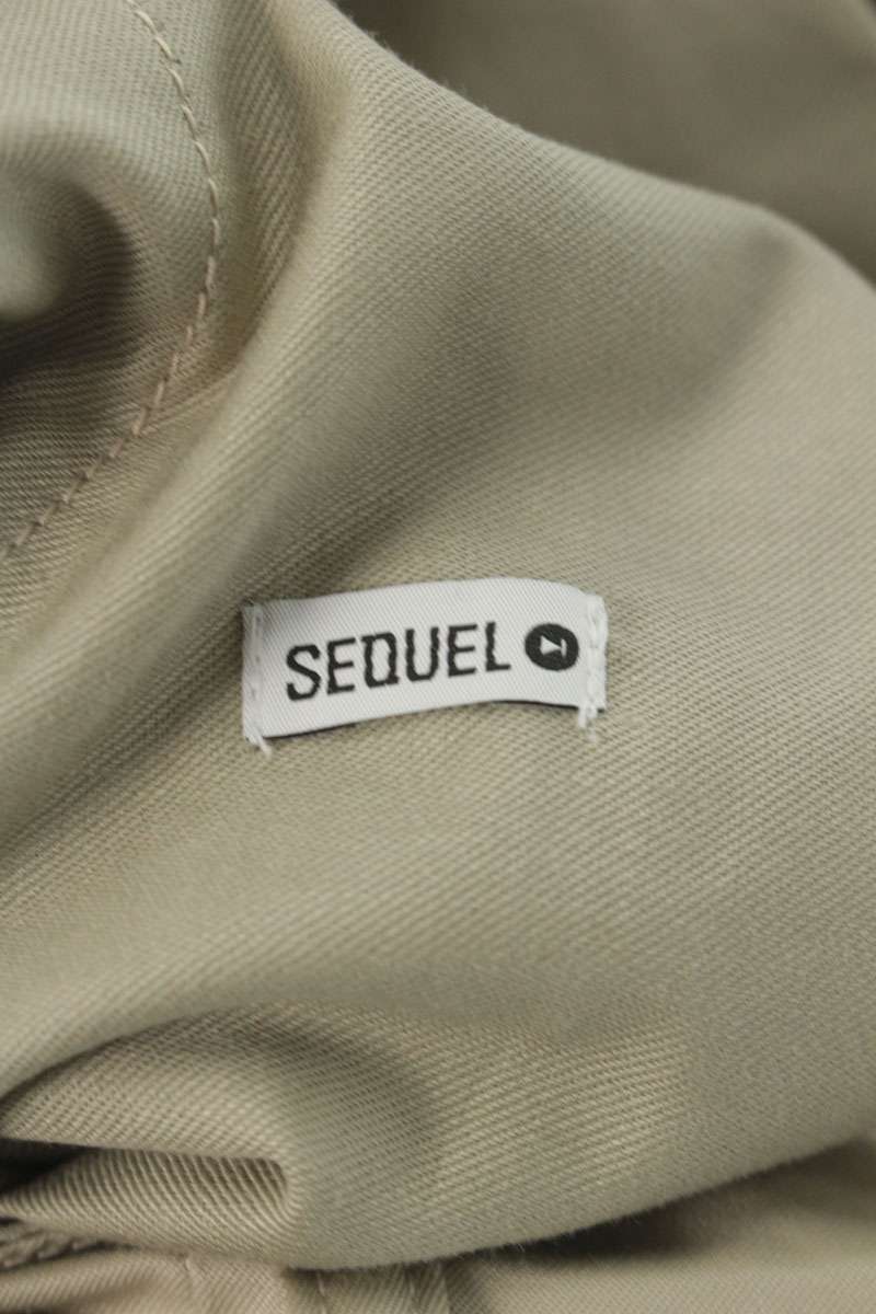 SEQUEL 25SS Logo Print Chino Pants Beige Size 32