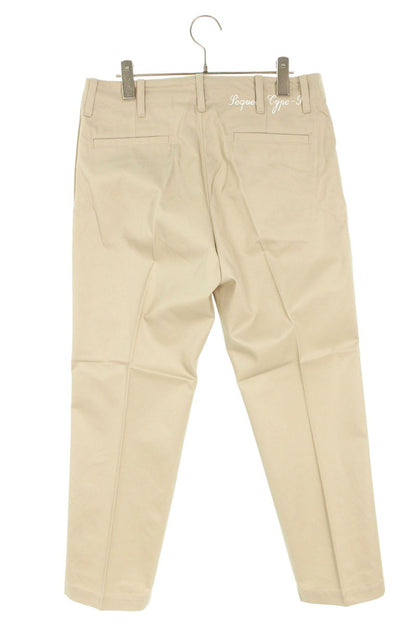SEQUEL 25SS Logo Print Pants Beige Size 30