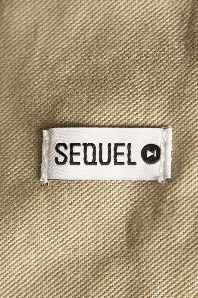 SEQUEL 25SS Logo Print Pants Beige Size 32