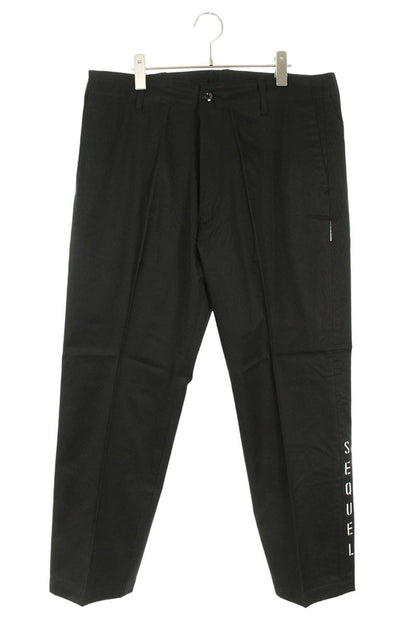 SEQUEL 25SS Logo Print Pants Black Size 30