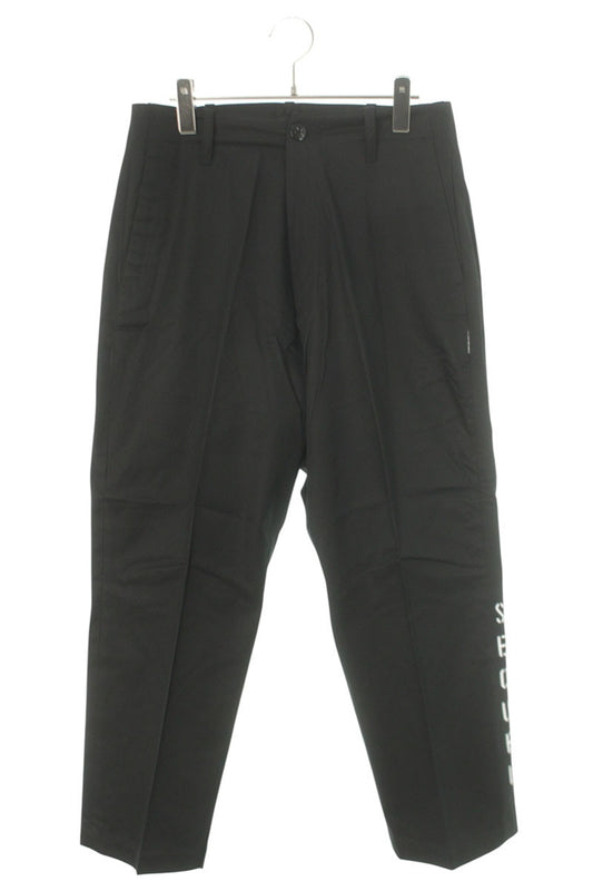 SEQUEL 25SS Logo Print Chino Pants Black Size 30