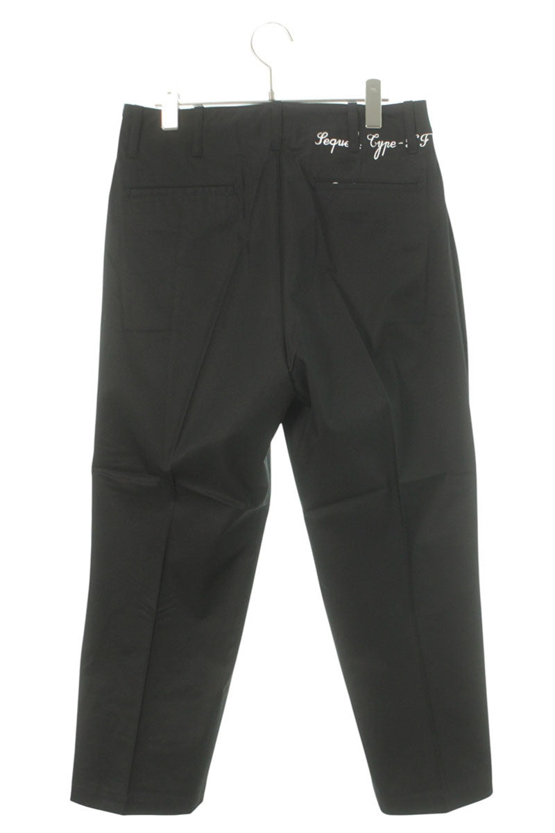 SEQUEL 25SS Logo Print Chino Pants Black Size 30