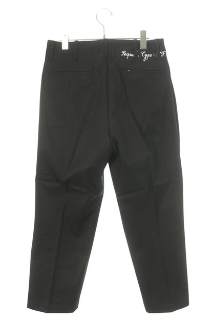 SEQUEL 25SS Logo Print Chino Pants Black Size 30