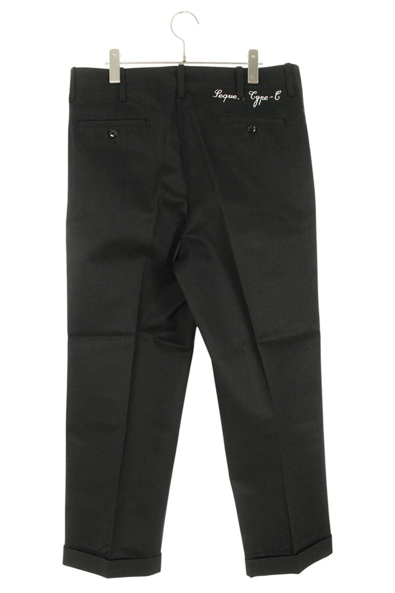 SEQUEL 25SS Logo Print Chino Pants Black Size 34