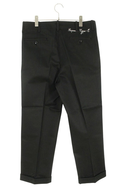 SEQUEL 25SS Logo Print Chino Pants Black Size 34