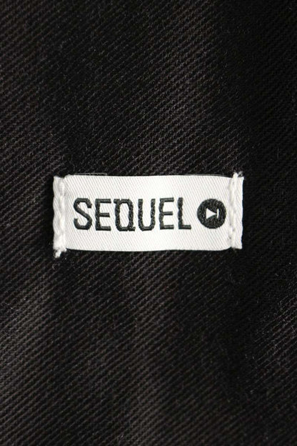 SEQUEL 25SS Logo Print Chino Pants Black Size 34