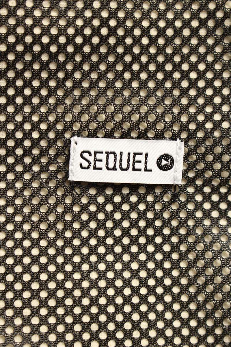 SEQUEL 24AW Logo Embroidered Nylon Pants Beige Size 32