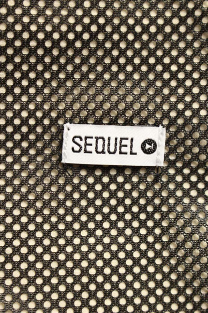 SEQUEL 24AW Logo Embroidered Nylon Pants Beige Size 32